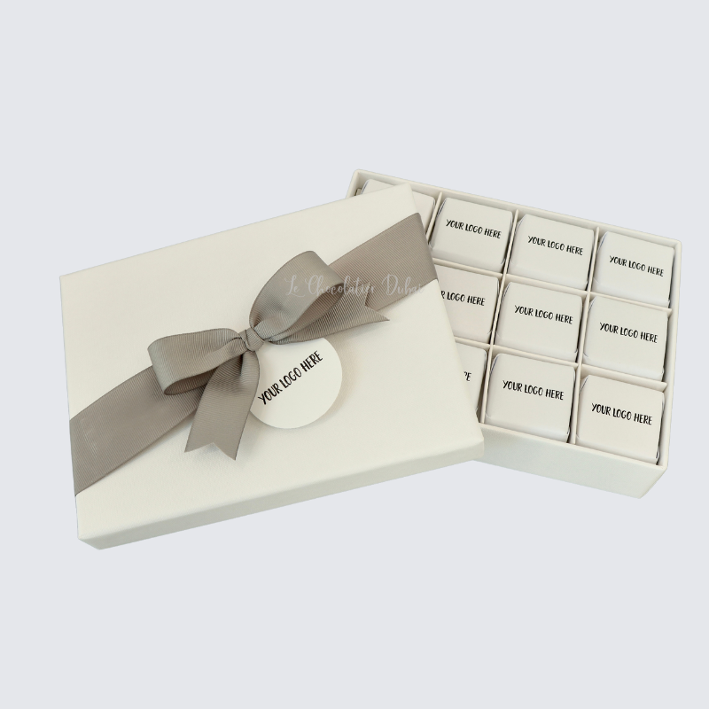 CORPORATE BRANDED CHOCOLATE 12 - PIECE HARD BOX