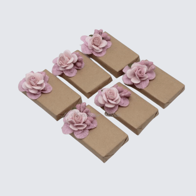 FLOWER DECORATED KRAFT CHOCOLATE		