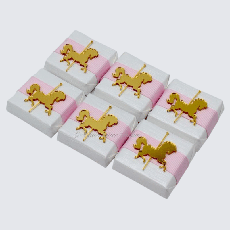 ACRYLIC CAROUSEL HORSE DECORATED CHOCOLATE