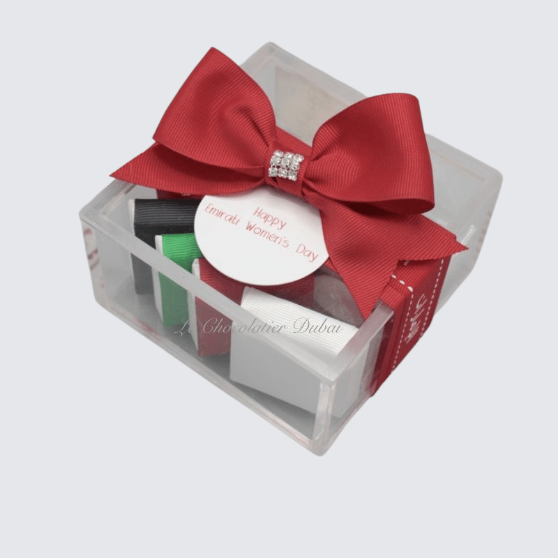 INTERNATIONAL WOMEN'S DAY CHOCOLATE ACRYLIC BOX