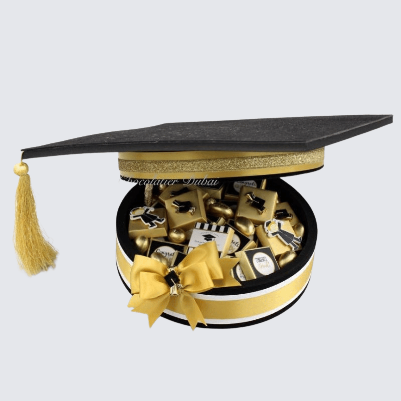 LUXURY PERSONALIZED GRADUATION DECORATED CHOCOLATE HAT BOX