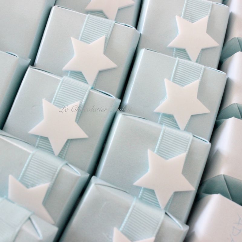 BABY BOY ACRYLIC STAR DECORATED CHOCOLATE	 	