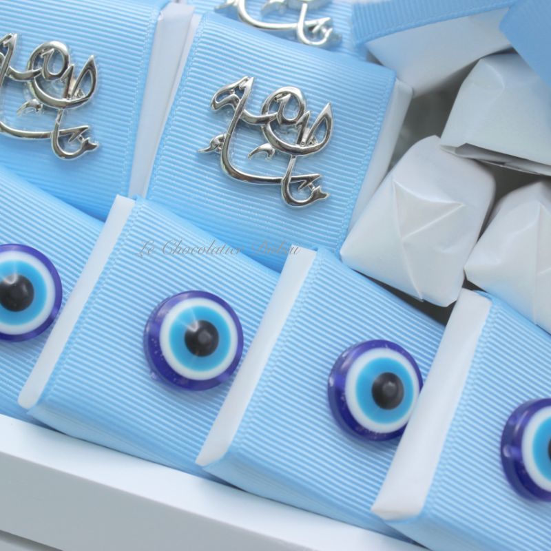 BABY BLUE EYE DECORATED CHOCOLATE	 	