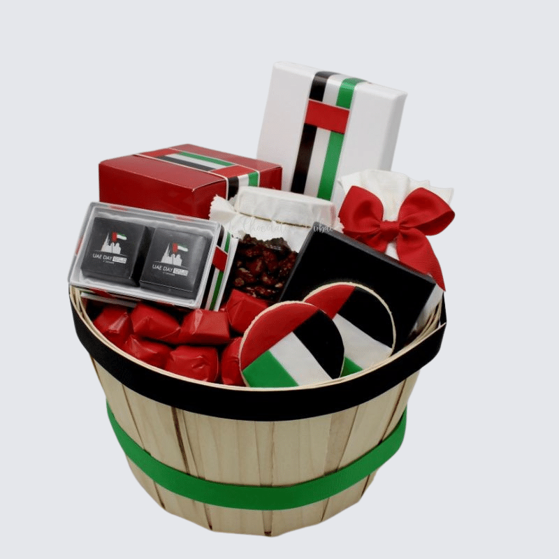 NATIONAL DAY DESIGNED CHOCOLATE & SWEET HAMPER