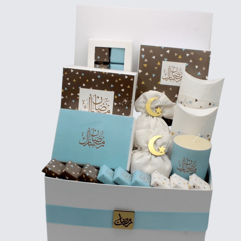 GEOMETRIC TRIANGLES CHOCOLATE DATES LARGE HAMPER