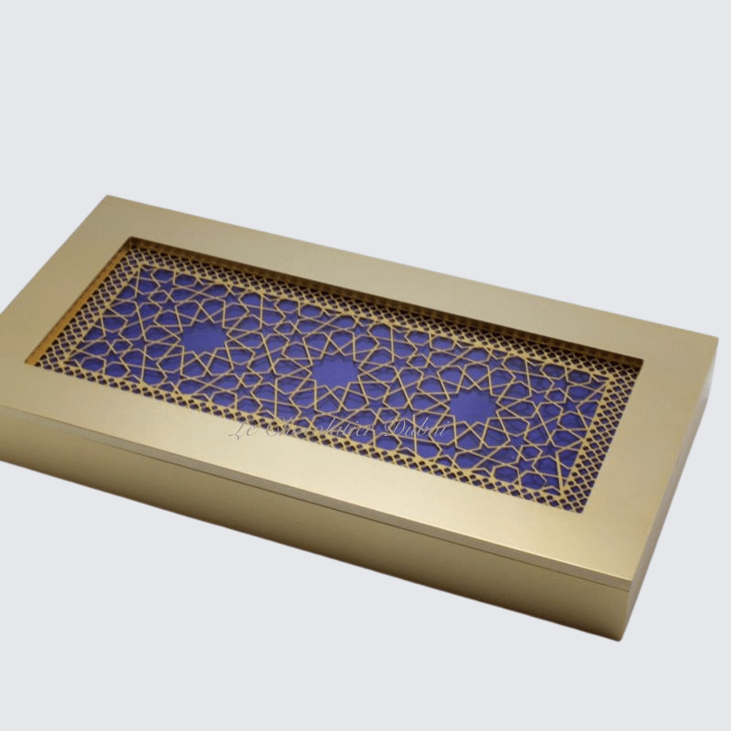 RAMADAN EID PATTERN DESIGNED CHOCOLATE WOODEN BOX