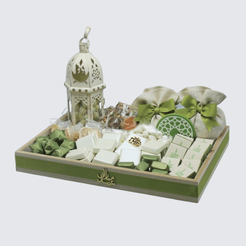 RAMADAN EID CHOCOLATE & SWEETS WOOD TRAY