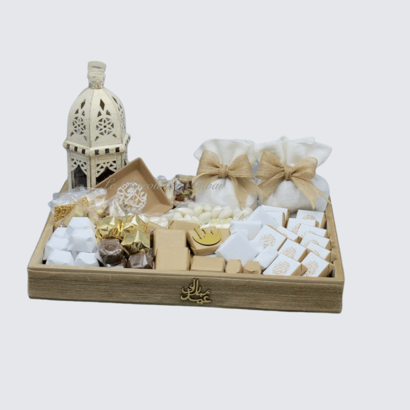 RAMADAN EID CHOCOLATE & SWEETS WOOD TRAY