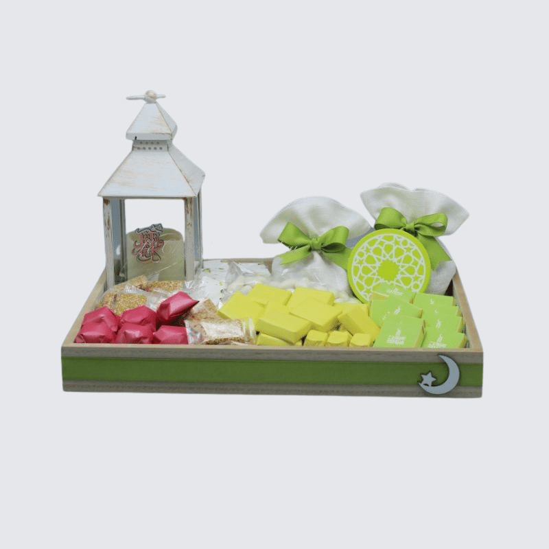 RAMADAN EID CHOCOLATE & SWEETS WOOD TRAY