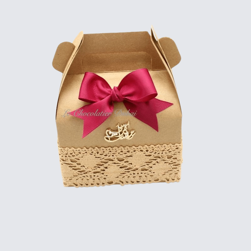 RAMADAN EID DECORATED CHOCOLATE KRAFT GABLE BOX