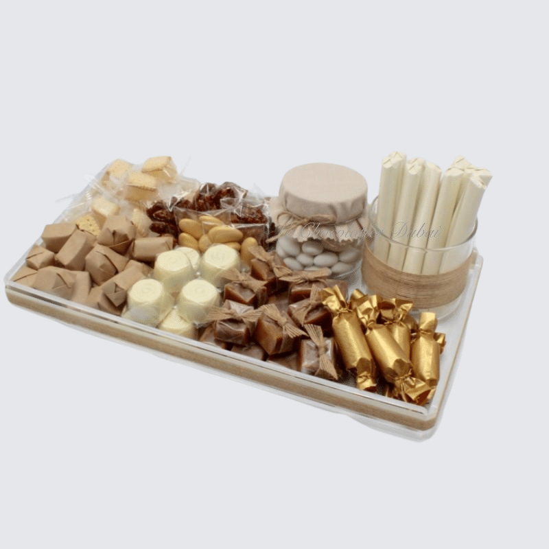 LUXURY MIXED CHOCOLATE & SWEETS ACRYLIC TRAY